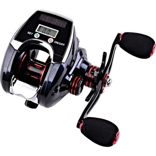 Electronic Fishing Reel Counter Digital Display Baitcasting Reel 8.0:1 High Speed Ratio Profile Line Pesca 10KG Drag