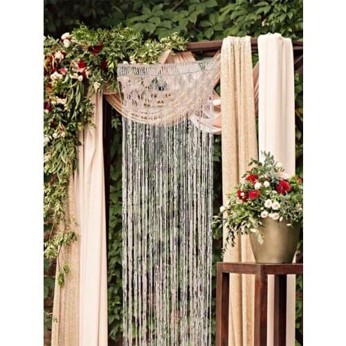 62*203cm Tassel Tapestry Hand-woven Tapestry Cotton Rope Curtains Wedding Curtains Decorative Curtains Bohemian Tapestry 2022