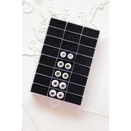 BJD doll eye box is suitable for 12mm, 14mm, 16mm, 18mm size double eye box 24 and 36 boxes (excluding eyes)