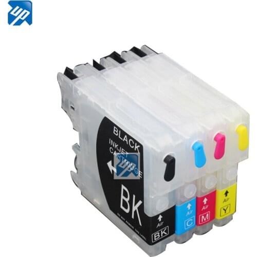 LC985 5sets Refillable ink Cartridges for Brother LC60 compatible for MFC J220 J265 J265W J410