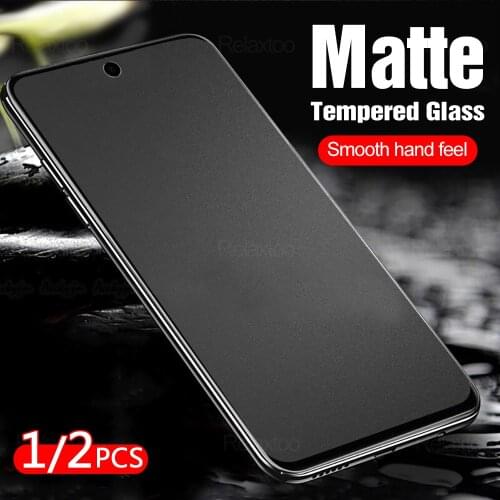 1 Or 2pcs Matte Frosted Tempered Glass For OPPO A5 9 2020 Realme X XT XLite X2 5 6 Pro 5i 6i X2Pro 5Pro 6Pro C3 Screen Protector