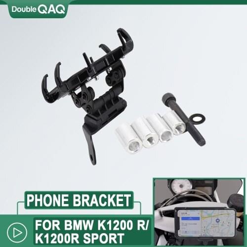 Motorcycle Mobile Phone Holder GPS Stand Bracket 2007-2008 K1200R Sport For BMW K 1200 R/Sport K1200R 2005-2008
