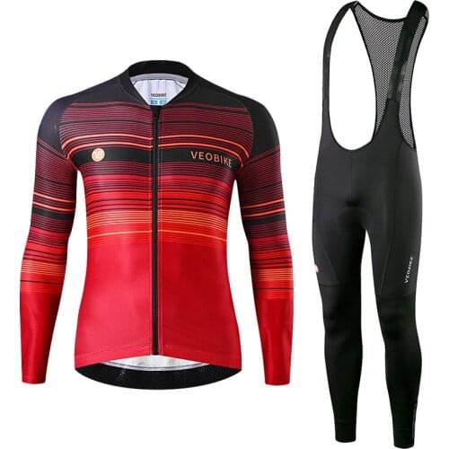 Men Women 2021 Sports Team Couples Cycling Bib Shorts Jersey Set Road Bike Uniforme Ciclismo Bicycle Clothing Summer Long Sleeve