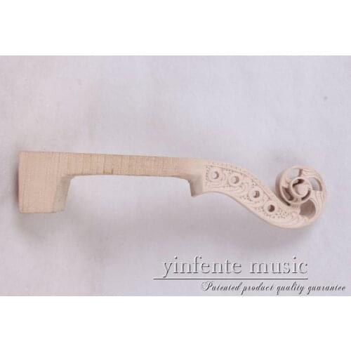New 4/4 Violin Neck New hand carved white 1 pcs 2-2