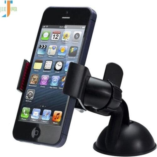 Retail Packaging + Universal Car Phone Holder Windshield Dashboard Mount Stand Smart Mobile Phone GPS MP4 Rotating 360 Degree