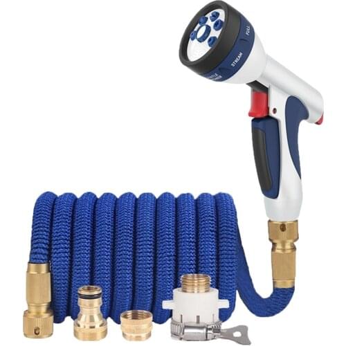 NEW Garden Water Hose Spray Gun Set Expandable Magic Hose Watering Irrigation Plastic Pipe High Pressure Car Wash Cleaning Tools