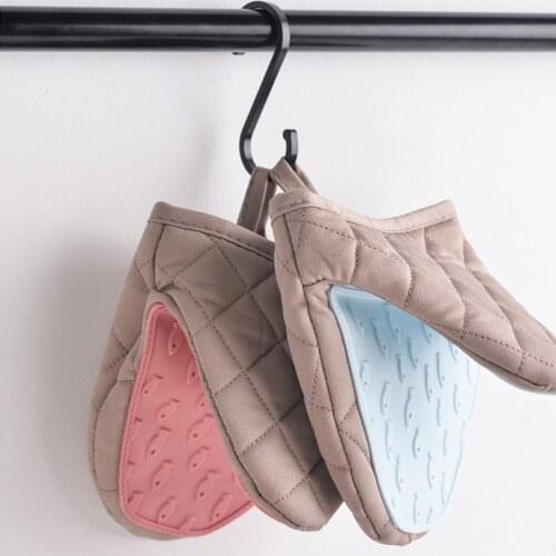 Silicone Cotton Oven Gloves insulation gloves kitchen cooking microwave oven gloves insulation non slip gloves thickening 1pc