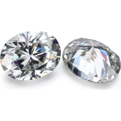 Starszuan IJ test positive good quality oval shape 6*8mm 1.2ct moissanites excellent cut loose stones synthetic beads