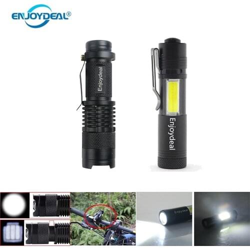 Enjoydeal Q5 LED Penlight Ultra Bright Mini Flashlight Zoomable Torch Focus Pocket Flashlight Waterproof for Camping Hiking