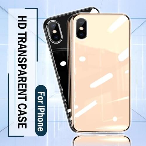 Ultra Thin Clear Soft TPU Case For iPhone XR XS 8 7 6 Plus Transparent Cover Compatible With For iPhone 11 12 Pro Max 6s Bumper