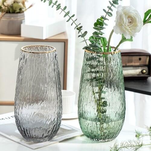 Vase Glass Home Decor Living Room Decoration Flower Pot цветы в горшках декор кашпо для цветов для домашнего интерьера вазы