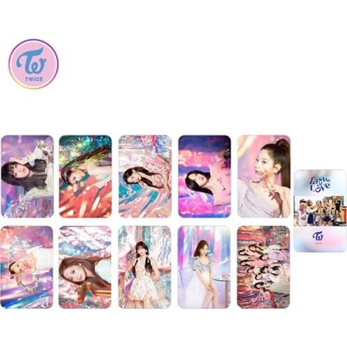 10pcs/set Kpop TWICE Photocard Taste of Love Photo Album Cards Poster postcard High quality HD picture K-pop Cards