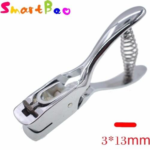 3mm*13mm Hole Punch Manual PVC Card Punch and ID Card Slot Hole Punch Oval Ellipse Shape