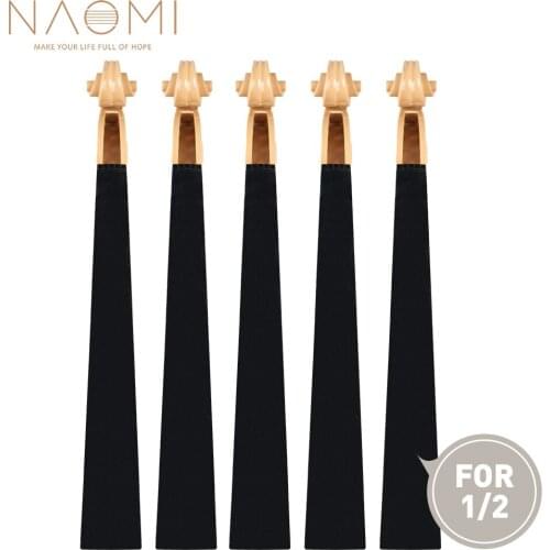 NAOMI 5pcs 1/2 Violin Neck Plastic Neck For 1/2 Violin DIY Violin Luthier Violin DIY Kit With Hand Carved Scroll