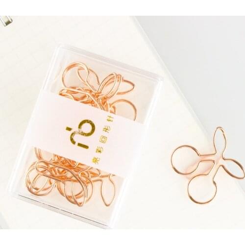 Cherry Paper Clip Special-shaped Paper Clip Cartoon Creative Steel Pin Paper Clips Papeleria Office Accessories Paperclips