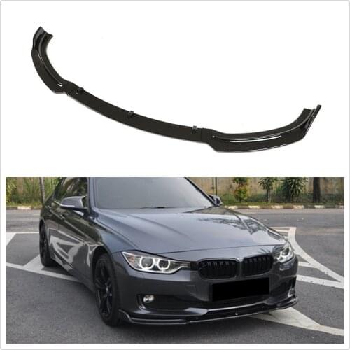 Car Lower Splitter For BMW F30 F35 320li 320i 330i 330e Base Front Lip Bumper Spoiler Glossy Black 2013-2018 328d 340i 335i 328i