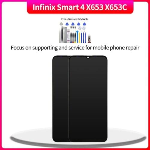 For Infinix Smart 4 X653 X653C Touch Screen Digitizer Assembly For Smart 4 X653 X653C lcd Replacement With Free Tools