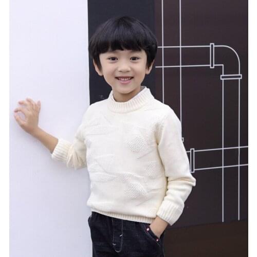 Boys Sweater Kids Outwear Tops 2021 Cotton Fleece Thicken Warm Winter Autumn Knitting Pullover Children Clothing