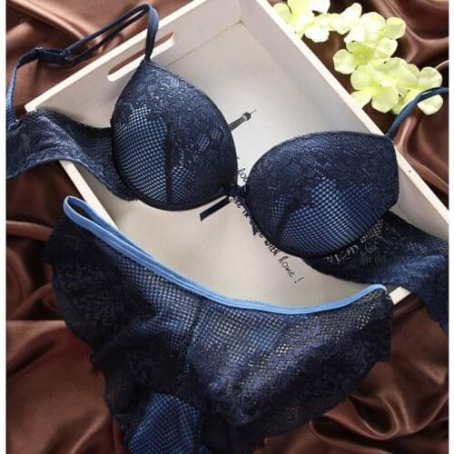 1Set Sexy Women Bra Set Underwire Push Up Bra Bralette Brief Women Underwear Gather Bras for Women Sexy Lingerie Bra Brassiere