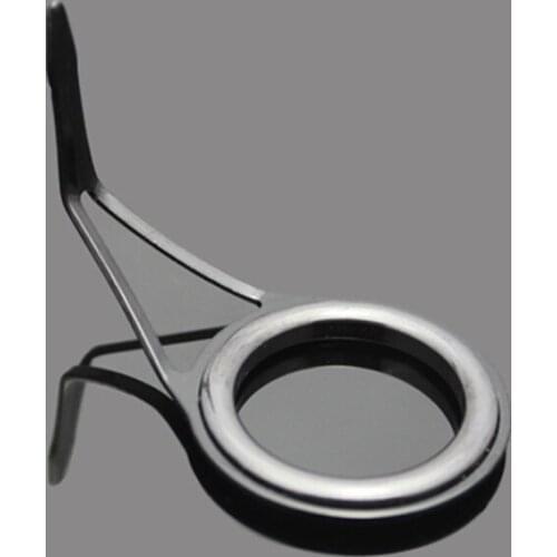Stainless Steel Guide #6 ~ #35 Fishing Rod Building Guide Rings Ceramic Inner Ring Single Foot Guide Ring Components Eye Repair