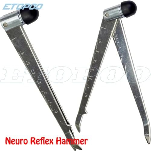 Neuro Reflex Hammer Stainless Steel Percussion Hammer Multifunctional Buckle Diagnosis Hammer Health Care