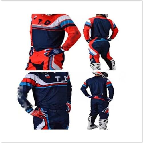 NEW 2021 Motocross Jersey and 600D Pants MX Gear Set Combo mtb Off Road FLEXAIR Motorcycle Racing Suit