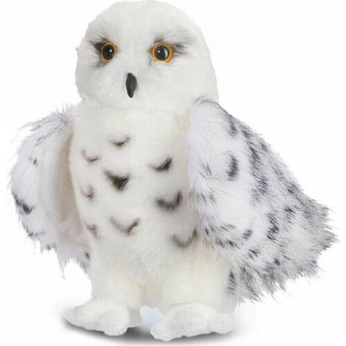 New Hot Premium Quality Cute Snowy White Plush Stuffed Hedwig Owl Toy adults Kids Potter owl Doll Birthday Gift 8-12'' Cotton