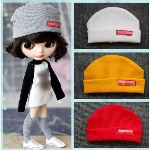 Applicable 30cm 1/6 icy rag doll blythe make-up and dress-up accessories tide-up hat knitted hat joint doll accessories DIY