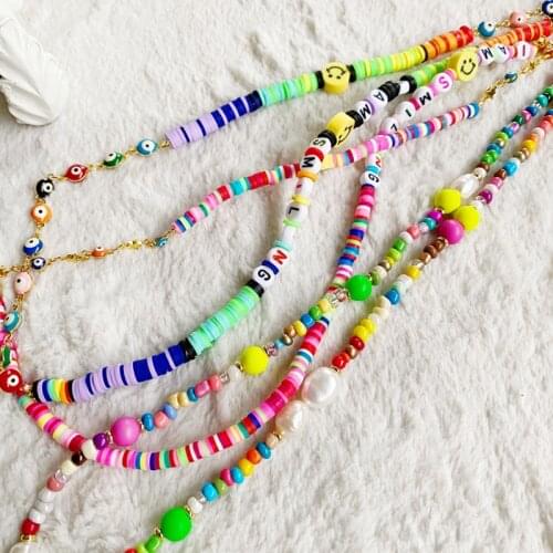 Rainbow Mask Chain /Non-slip Glasses Chain/Cell Phone Chain Soft Ceramic