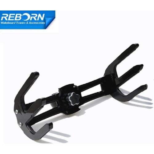 Reborn Pro2 Quick Release Waterski Rack Wakeboard Tower Ski Rack glossy black