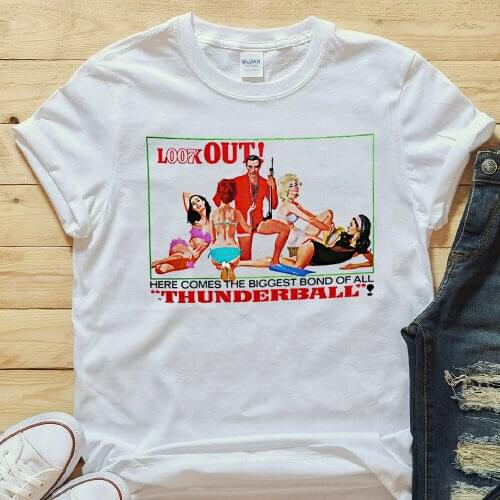 Thunderball Shirt, 007 James Bond Funny Shirt, Girls Sean Connery Vintage Shirt