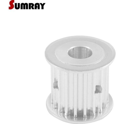 SUMRAY 5M 18T Timing Pulley 5/6/6.35/8/10/12/14/15mm Bore Toothed Pulley Wheel 27mm Width Gear Belt Pulley For 3D Printer