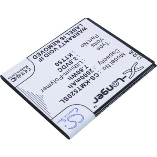 Cameron Sino 2000mAh battery for KAZAM Tornado 2 Tornado2 5.0 KTT50-GHABD002643 Mobile, SmartPhone Battery