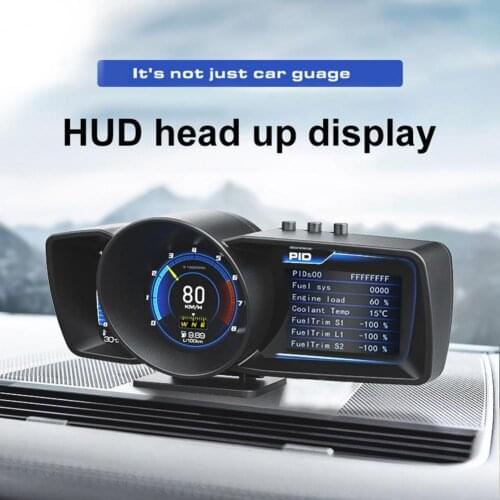 A600 HUD Head-up Display Gauge GPS OBD HD LCD Driving Computer Safe Driving Computer Head-up Display for Vehicles