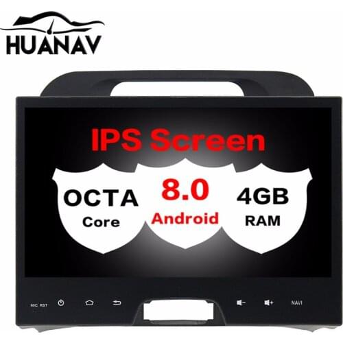 Car DVD Player Radio For kia Sportage 2010 - 2014 Android 8.0 4GB RAM 8 Core Bluetooth Wifi GPS Glonass Map 10.1 inch TDA7851