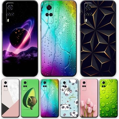 For vivo Y31 2021 Case 6.58" Phone Coque For vivo Y31 2021 Cool Fashion Phone Case For vivo Y31 2021 Soft Silicone Cartoon Cover