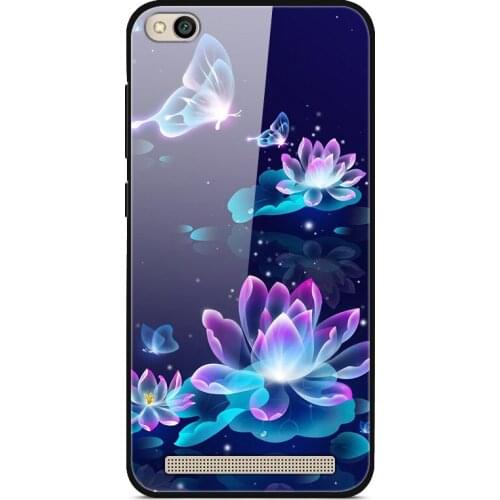 For Xiaomi Redmi 5A Phone Case Tempered Glass Case Back Phone Cover Series 1