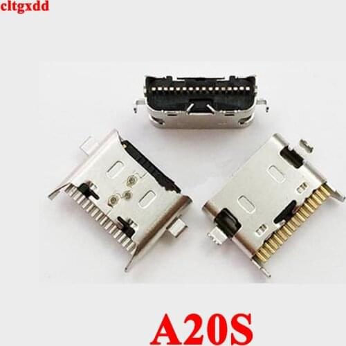Cltgxdd 10pcs micro usb charging port jack socket charger dock connector for samsung a20s a207f a 20s a20s