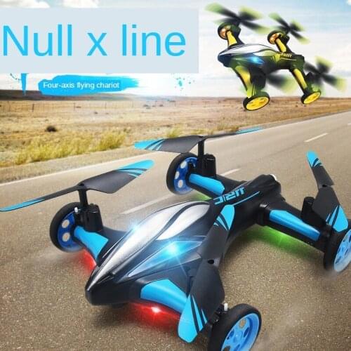 Child High Tech Mini Roll Remote Control Four Axis Aircraft HD Aerial Photography Trick Land Air Dual Mode Drone Toy Kids Gifts