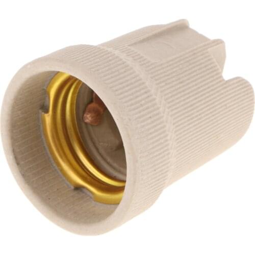 E27 Base Ceramic Lamp Holder Light Bulb Socket Cap Adapter for Light Fitting