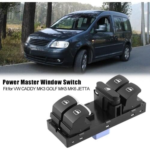 Electric Master Power Window Switch for VW CADDY MK3 GOLF MK5 MK6 JETTA 5ND 959 857 ABS Plastic Power Master Window Switch