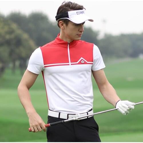 Golf T-shirt New Mens Shirt Short Sleeve Polo TShirt Stereo Slim Golf Apparel Outdoor Sports Clothing Breathable