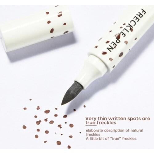 Freckle Pen Natural Lifelike Soft Brown Freckle Pen Long-lasting Waterproof Dot Spot Pen Fine Depiction Beauty Face Makeup TSLM1
