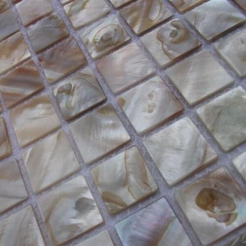 Hand made Chinese freshwater mother of pearl shell mosaic tiles for bathroom shower tiles kitchen backsplash home improvement