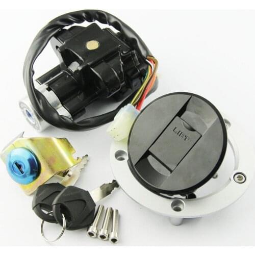 Motorcycle Fuel Tank Cover Cap Lock With Ignition Switch Lock FOR Suzuki SFV650 2009-2015 SV650 2008-2012 SV1000 2003-2007