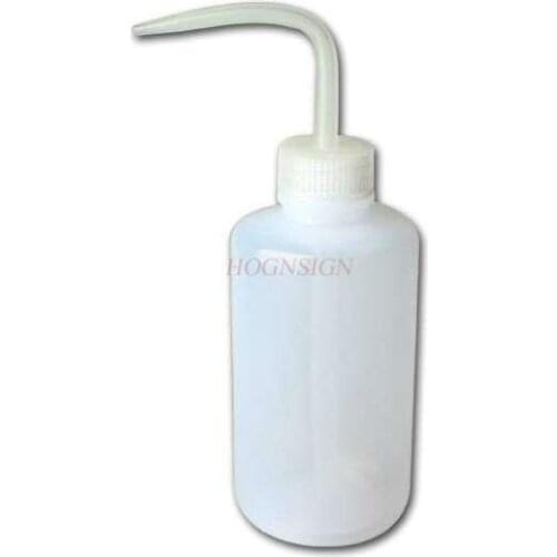 Elbow Plastic Wash Bottle 250ml White Wash Bottle Alcohol Bottle Watering Rosin Bottle Elbow Bottle