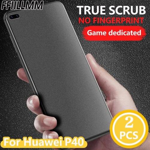 2Pcs/lot Matte Tempered Glass For Huawei P40 Anti blue Light Screen Protectors For Huawei P40 Protective Glass For P40 Film