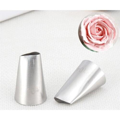 Rose Petal 304 Stainless Steel Pastry Nozzles DIY Cake Decorating Piping Nozzles Fondant Cupcake Icing Tools #104
