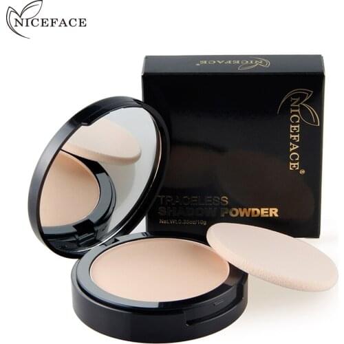 NICEFACE Makeup Pores Cover Hide Blemish Face Pressed Powder Oil-control Lasting Base Concealer Powder Cosmetics