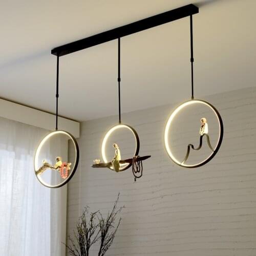 New Chinese Zen Tea Room Entrance Bedside Study Creative Personality Artistic Lamp Chinese Style Restaurant Bar Small Droplight